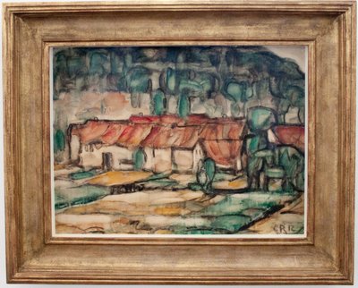 Red Roofs by Christian Rohlfs